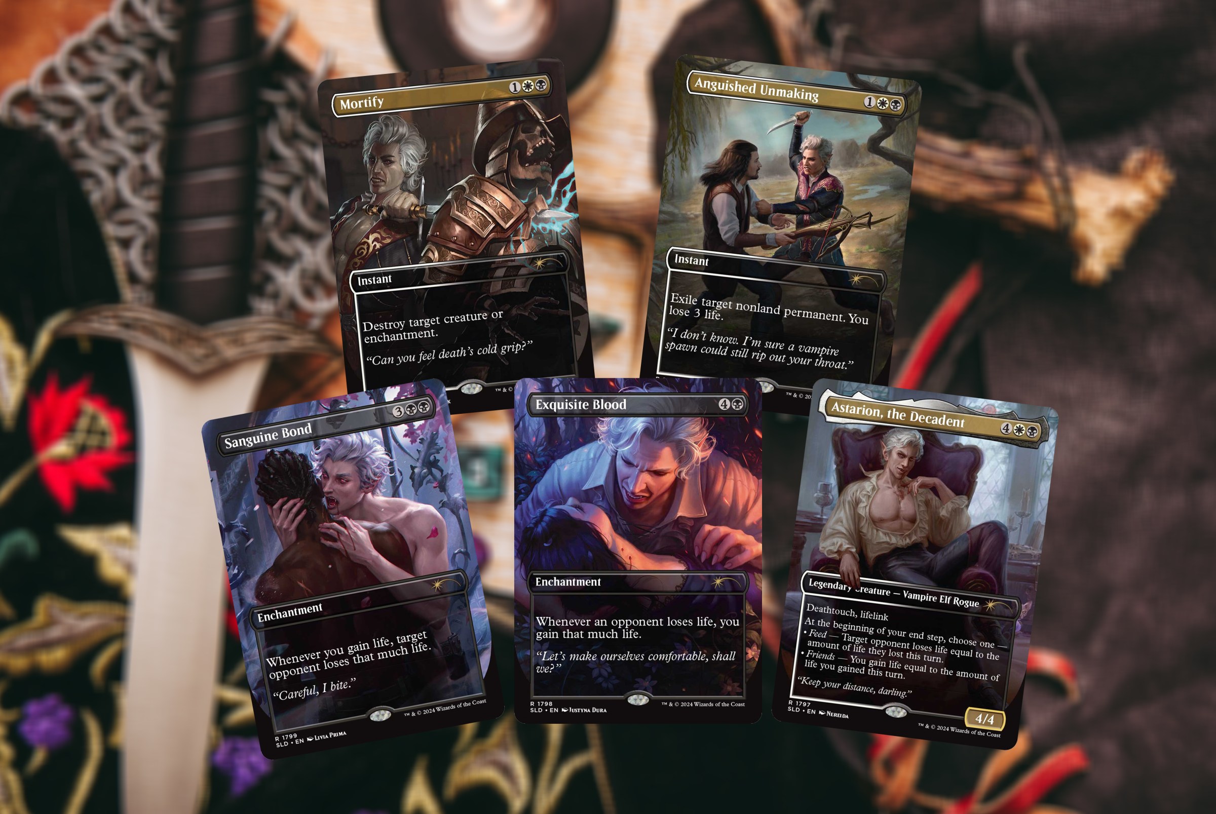 Astarion’s Thirst Secret Lair for Magic: The Gathering features five limited-edition cards