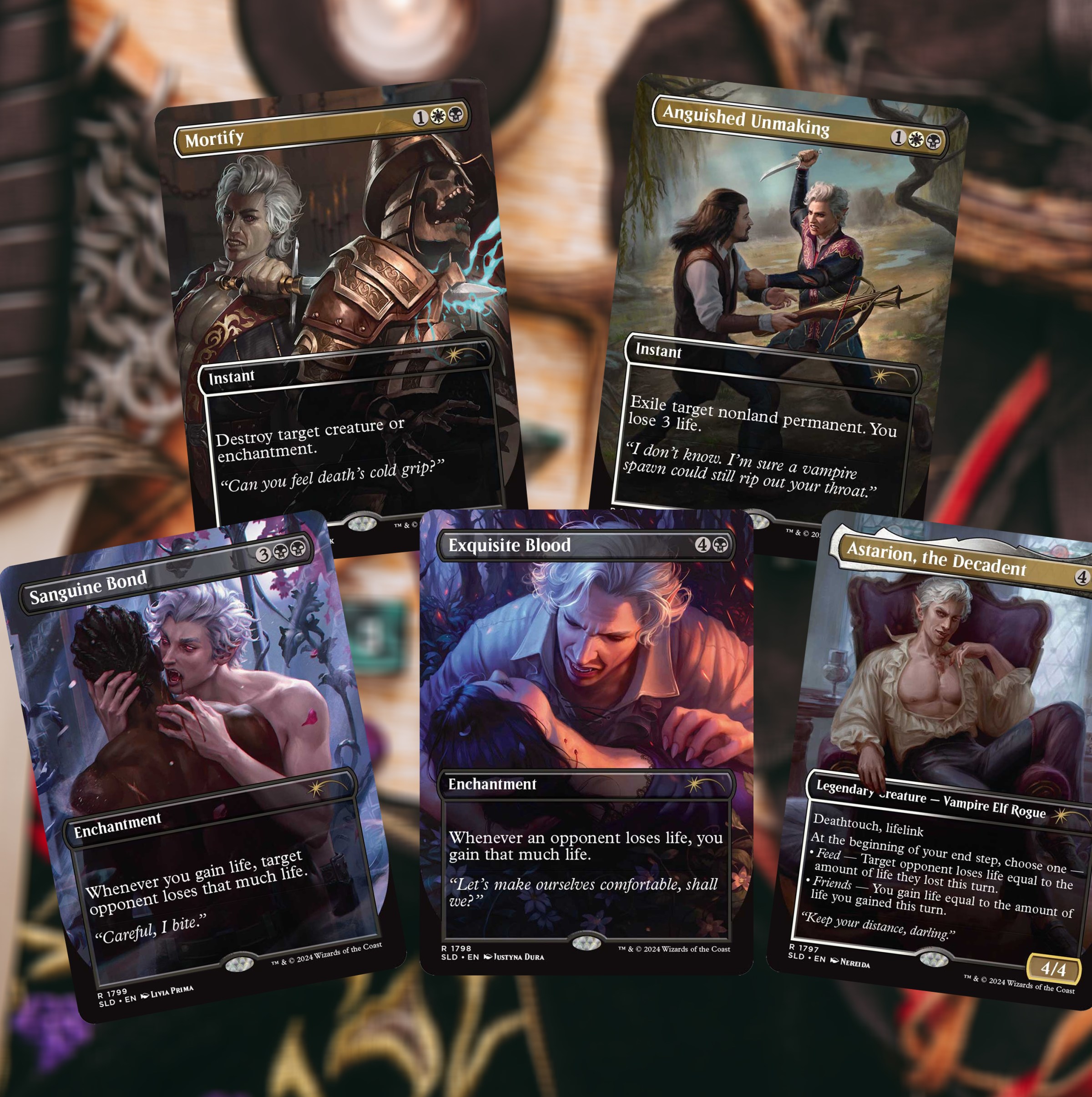 Astarion’s Thirst Secret Lair for Magic: The Gathering features five limited-edition cards