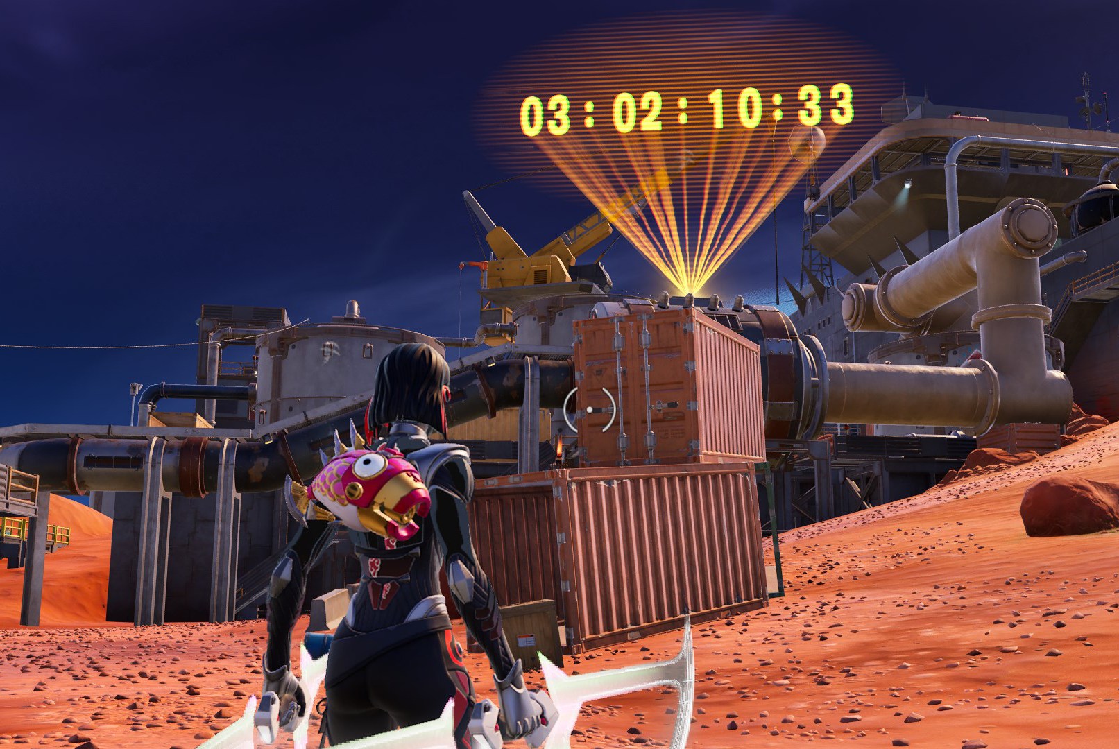 When does the live event countdown in Fortnite end?