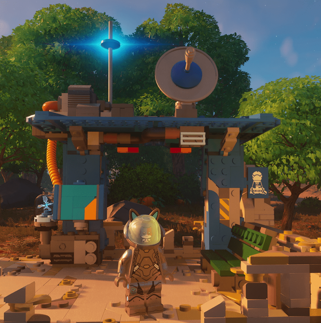 How to fast travel with the Battle Bus and Bus Stations in Lego Fortnite