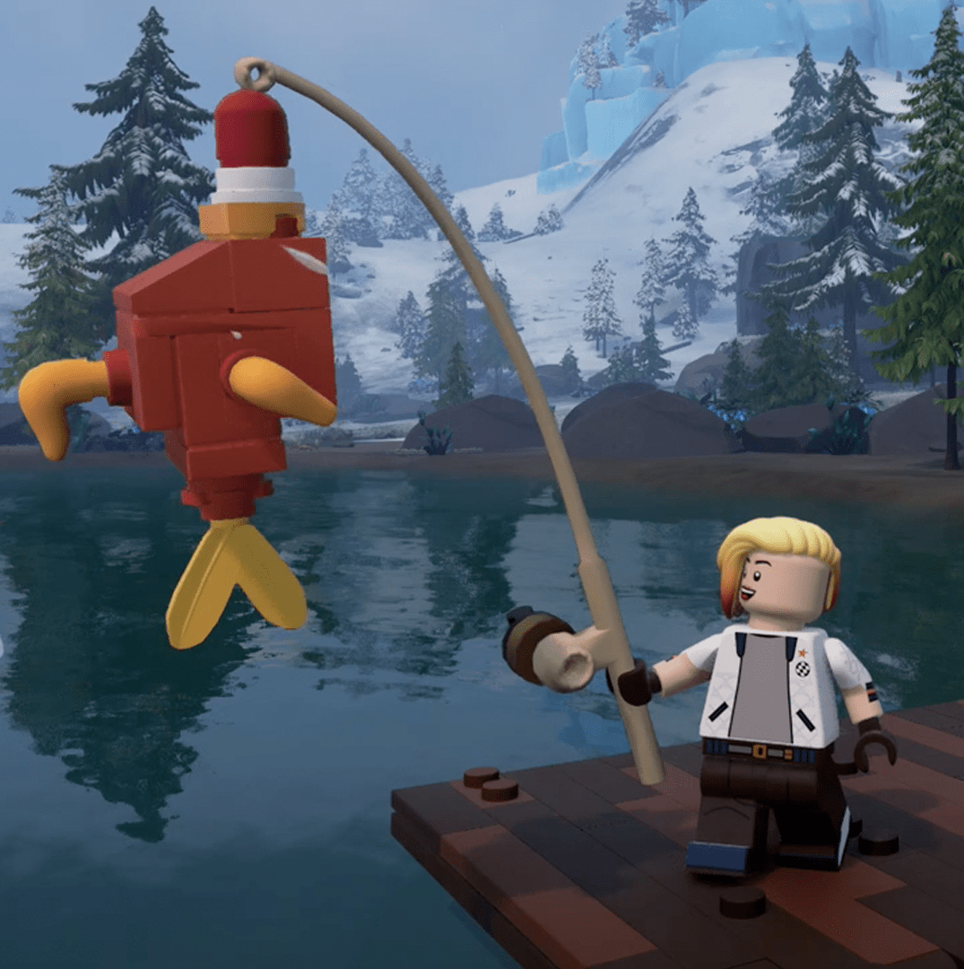 How to unlock and craft fishing rods in Lego Fortnite