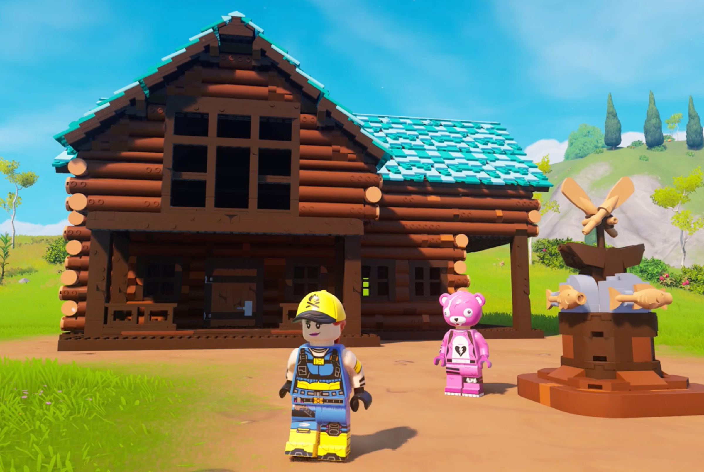 How to upgrade a village in Lego Fortnite